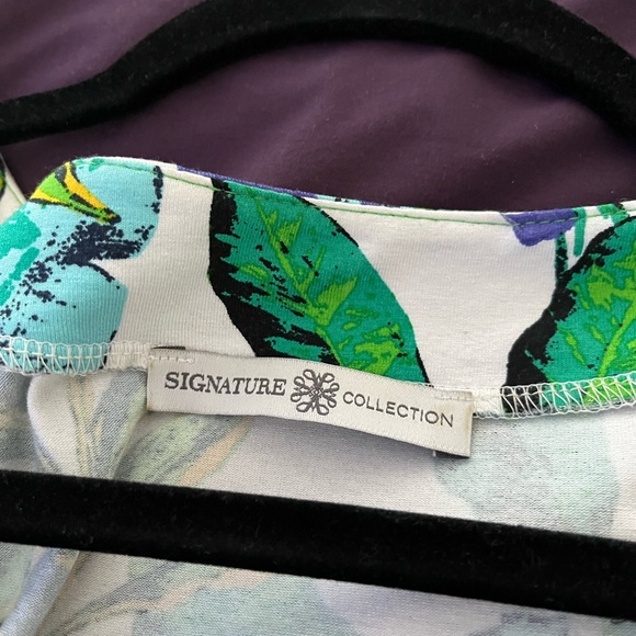 Rainforest Pattern Plus Size Dress, Size 12-14 - Picture 7 of 8